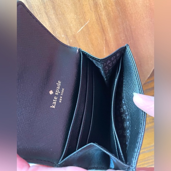 Kate Spade Newbury Lane Cara Bifold Wallet - Black - I.D. Pocket/Credit Card - Picture 5 of 8